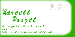 marcell posztl business card